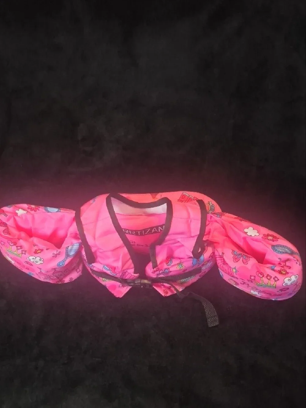 Pink Princess Float Swim Vest with Arm Bands